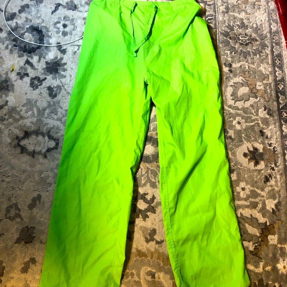 natural uniforms scrub Men’s Neon Lime Scrub Pants Size Large
